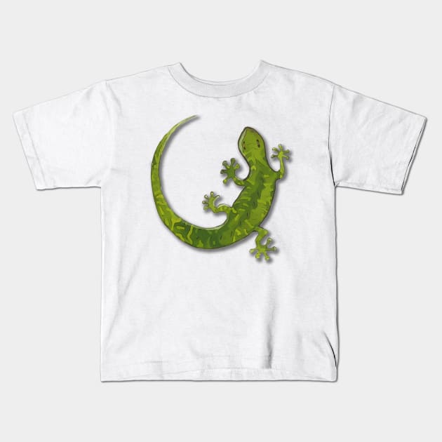 gecko Kids T-Shirt by WelshDesigns